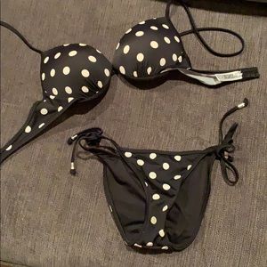 Black Polka Dot Bikini